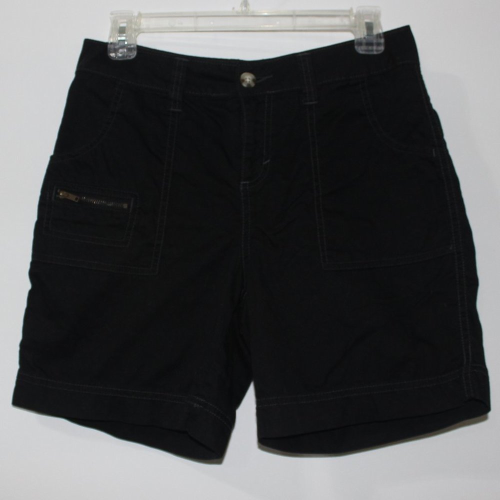 🖤 VTG Faded Glory Black Cargo Shorts Size 6